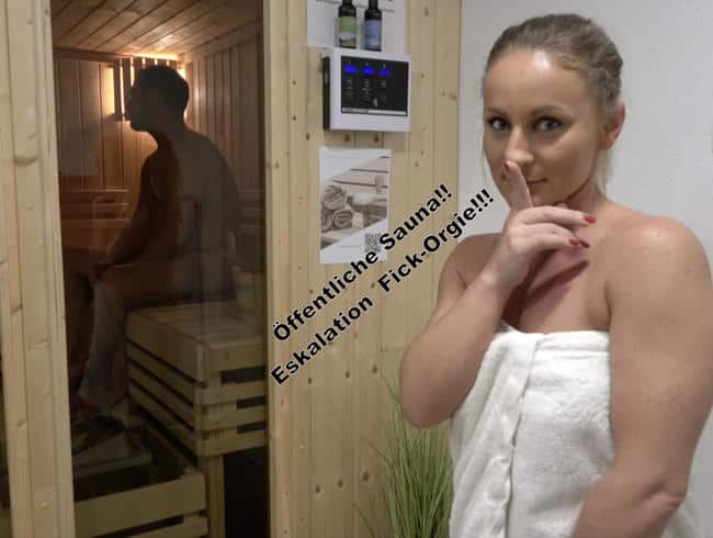 Öffentliche Sauna!! Eskalation Fick-Orgie!!