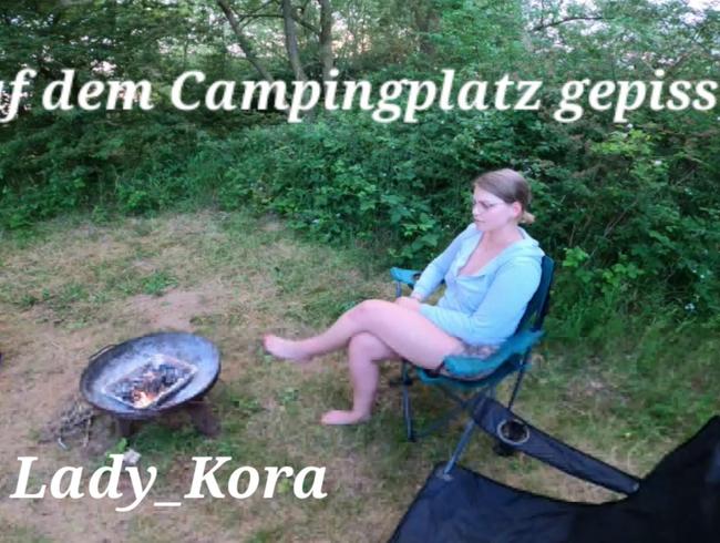 Auf dem Campingplatz gepisst!!